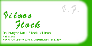 vilmos flock business card